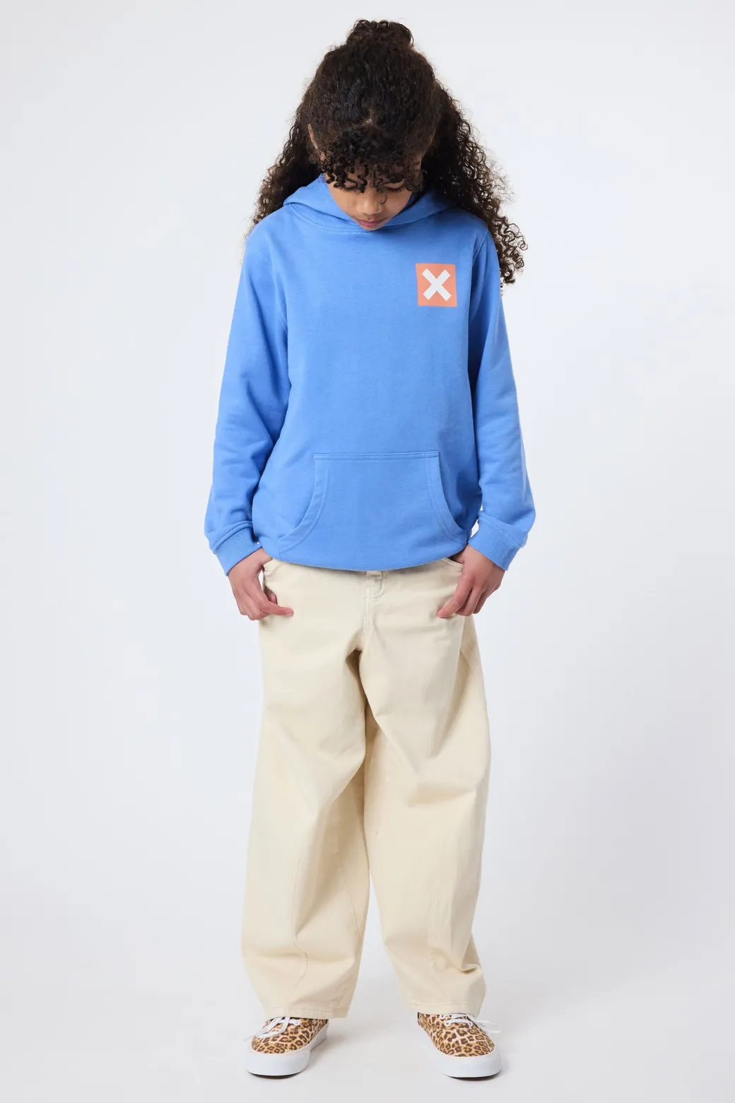 SUDADERA CON CAPUCHA KIDS NATURE JAY BLUE