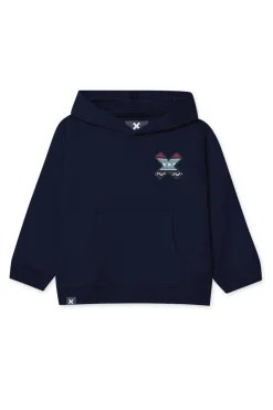 SUDADERA CON CAPUCHA KIDS CLASSIC AZUL MARINO
