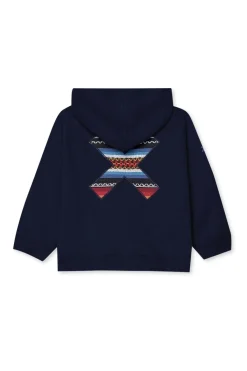 SUDADERA CON CAPUCHA KIDS CLASSIC AZUL MARINO