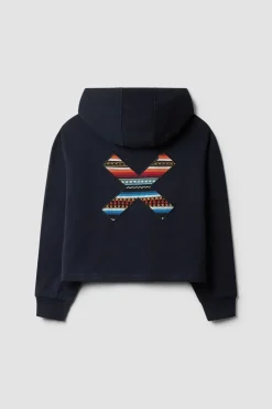 SUDADERA CON CAPUCHA MUJER CLASSIC AZUL MARINO
