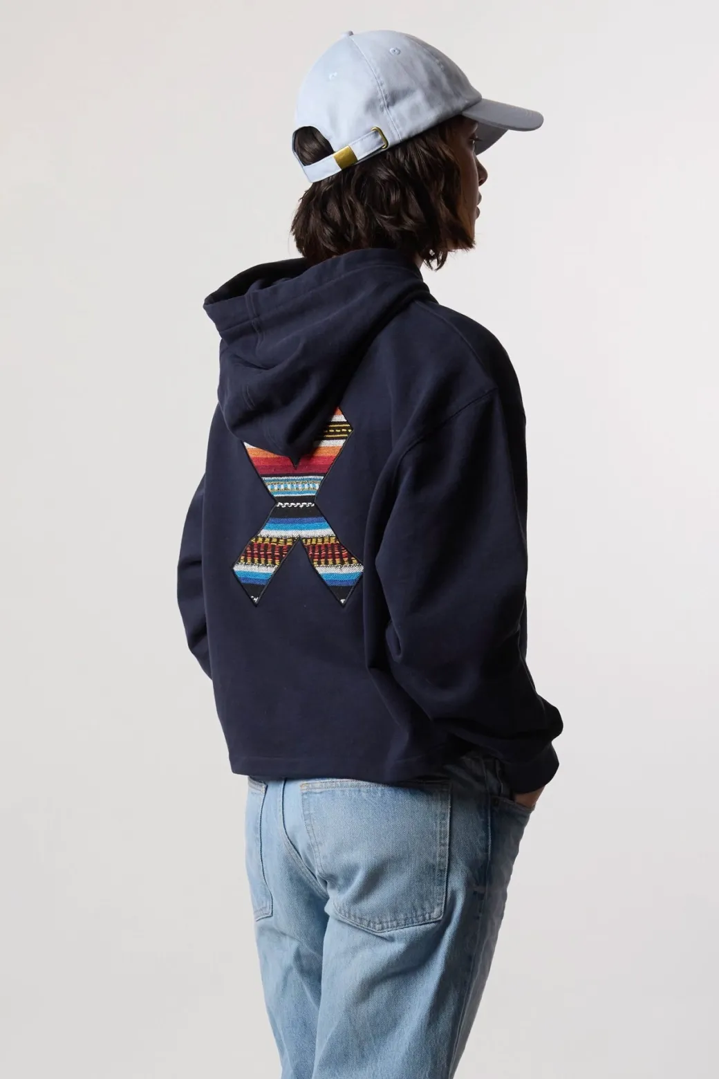 SUDADERA CON CAPUCHA MUJER CLASSIC AZUL MARINO