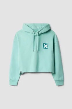 SUDADERA CON CAPUCHA MUJER NATURE ACQUA