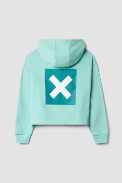 SUDADERA CON CAPUCHA MUJER NATURE ACQUA