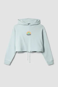 SUDADERA CON CAPUCHA MUJER RAINBOW ICE BLUE
