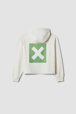 SUDADERA CON CAPUCHA MUJER NATURE BLANCO ROTO