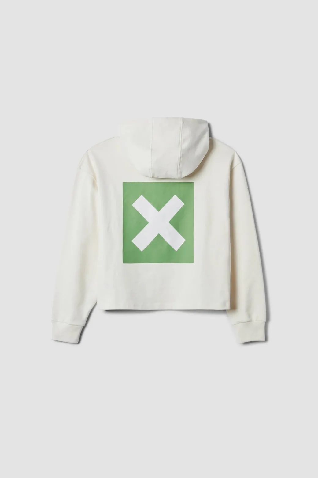 SUDADERA CON CAPUCHA MUJER NATURE BLANCO ROTO