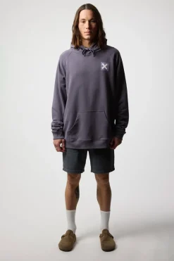 SUDADERA CON CAPUCHA NATURE CHALKBOARD GREY