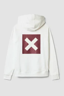 SUDADERA CON CAPUCHA NATURE BLANCA