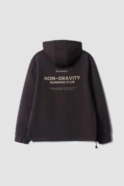 SUDADERA CON CAPUCHA NON-GRAVITY SOLID BROWN