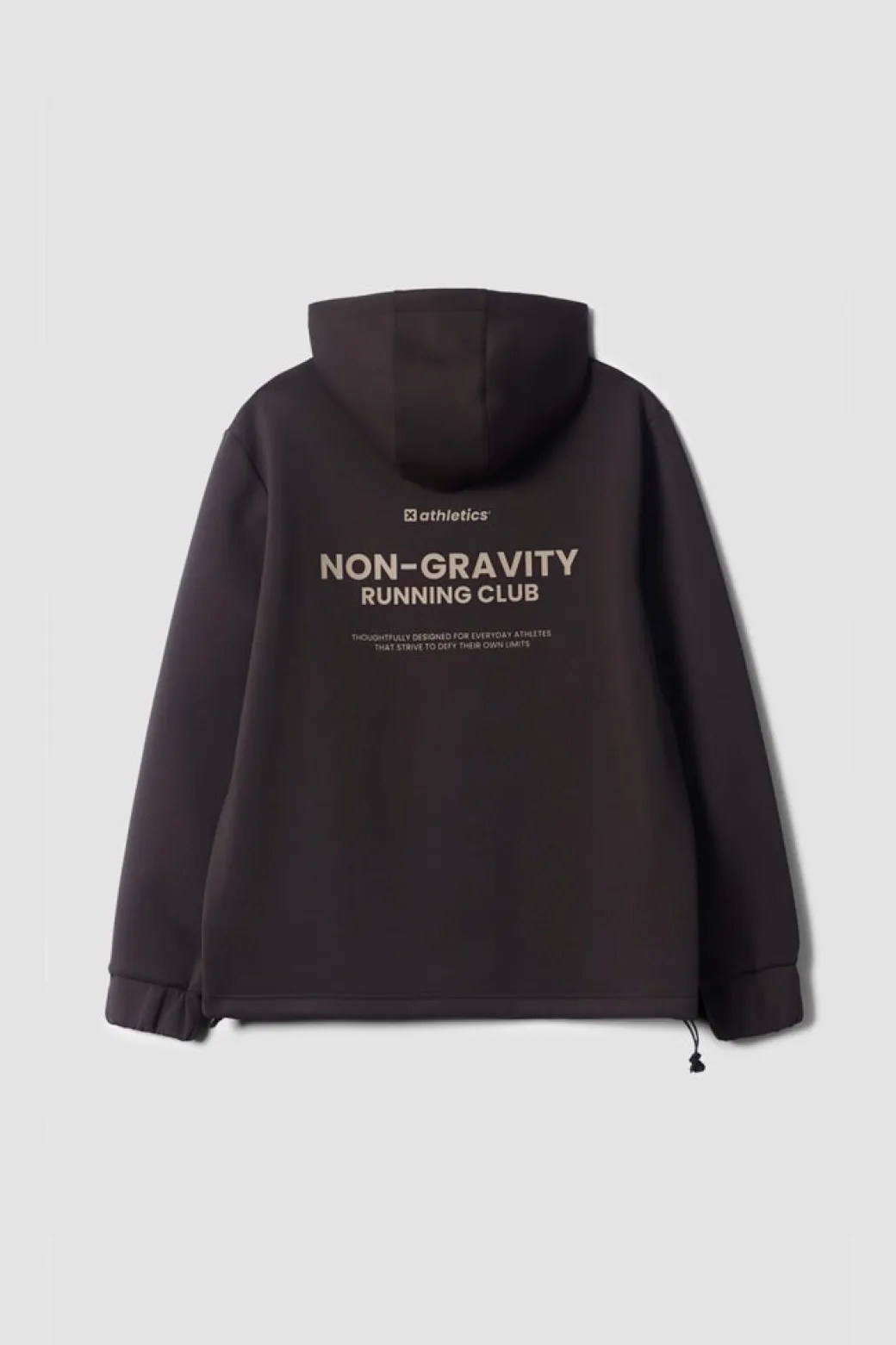 SUDADERA CON CAPUCHA NON-GRAVITY SOLID BROWN