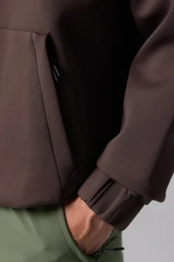 SUDADERA CON CAPUCHA NON-GRAVITY SOLID BROWN