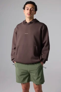 SUDADERA CON CAPUCHA NON-GRAVITY SOLID BROWN