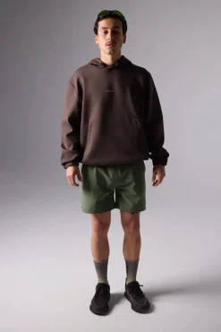 SUDADERA CON CAPUCHA NON-GRAVITY SOLID BROWN