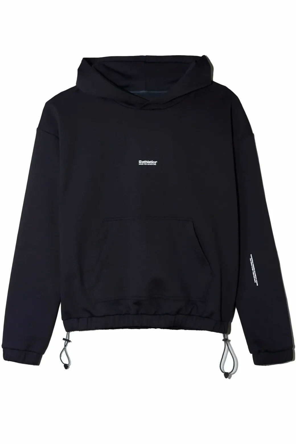 SUDADERA CON CAPUCHA TECH NEGRA OSCURA