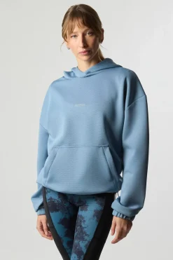 SUDADERA CON CAPUCHA TECH LIGHT BLUE