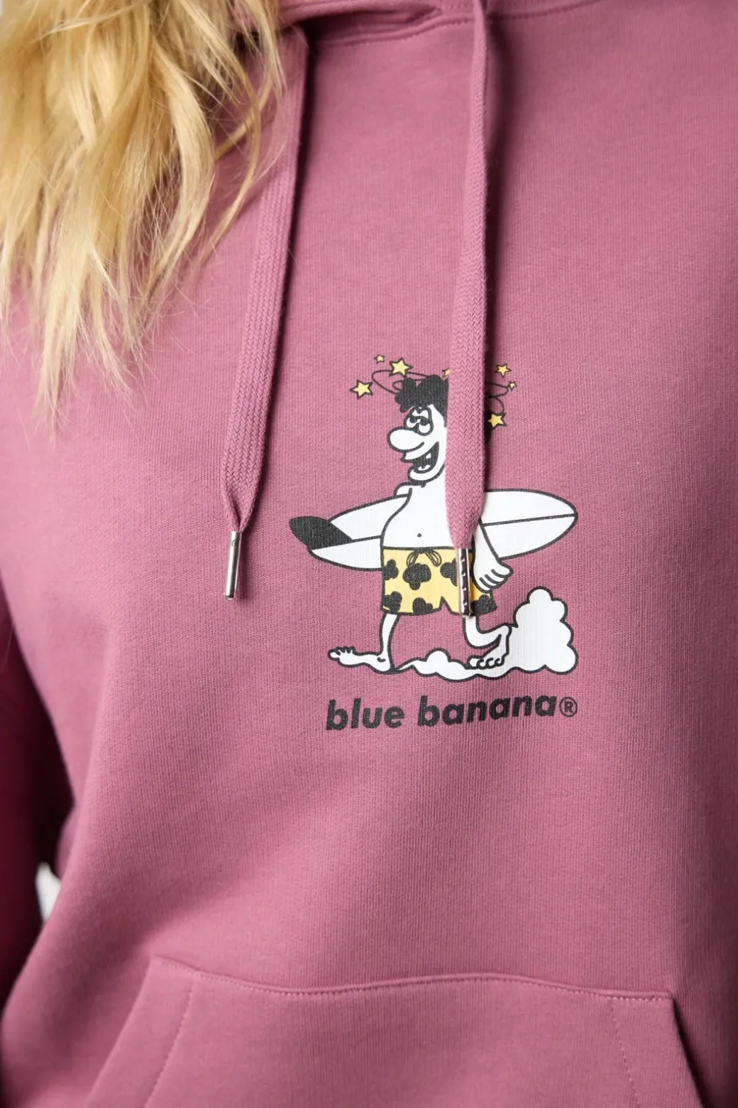 SUDADERA CON CAPUCHA WIPEOUT BERRY