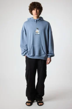 SUDADERA CON CAPUCHA WIPEOUT SKY BLUE