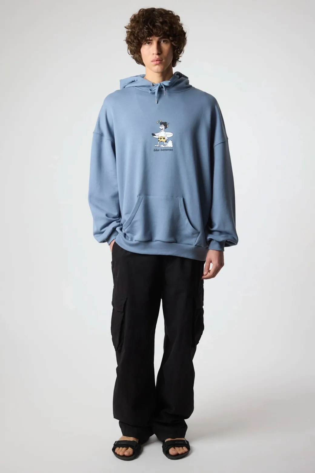 SUDADERA CON CAPUCHA WIPEOUT SKY BLUE