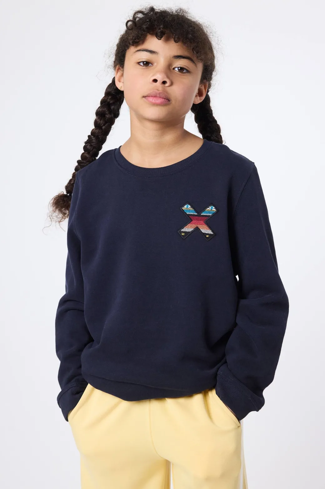 SUDADERA KIDS CLASSIC AZUL MARINO