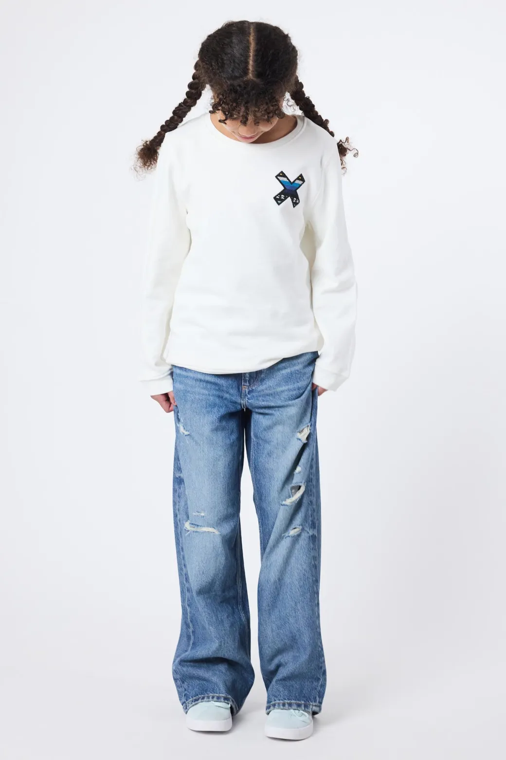 SUDADERA KIDS CLASSIC BLANCO ROTO
