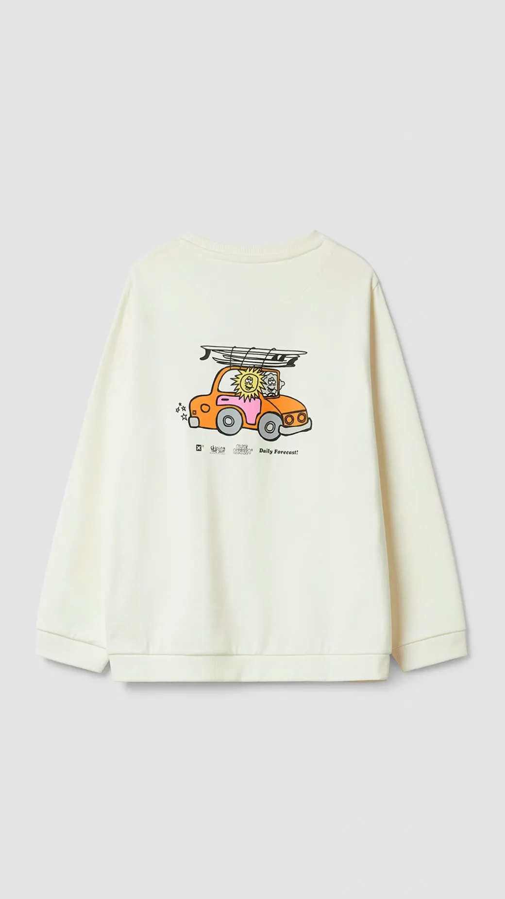 SUDADERA KIDS FORECAST BLANCO ROTO