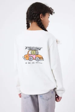 SUDADERA KIDS FORECAST BLANCO ROTO