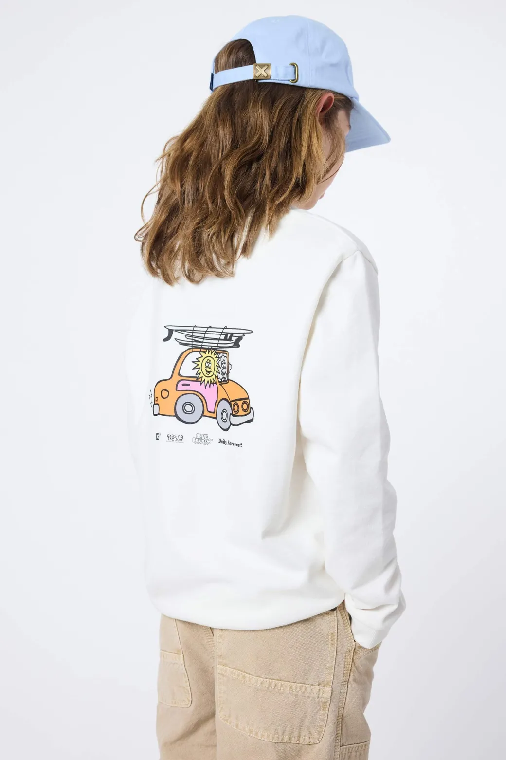 SUDADERA KIDS FORECAST BLANCO ROTO