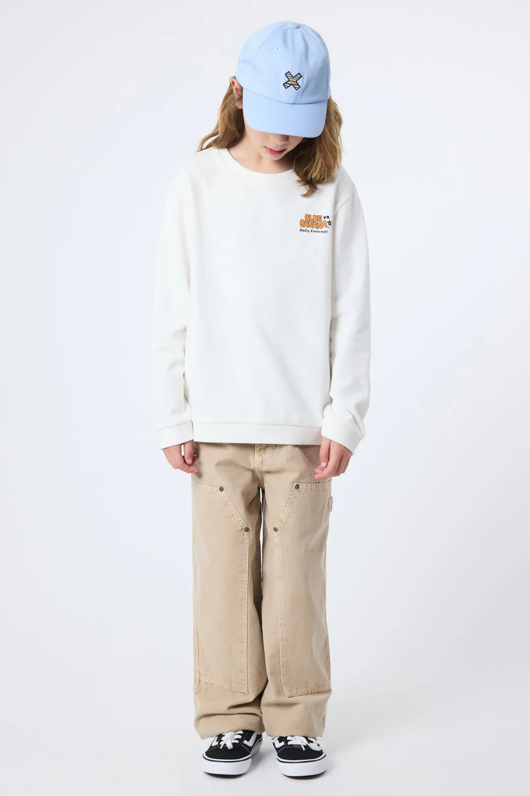 SUDADERA KIDS FORECAST BLANCO ROTO
