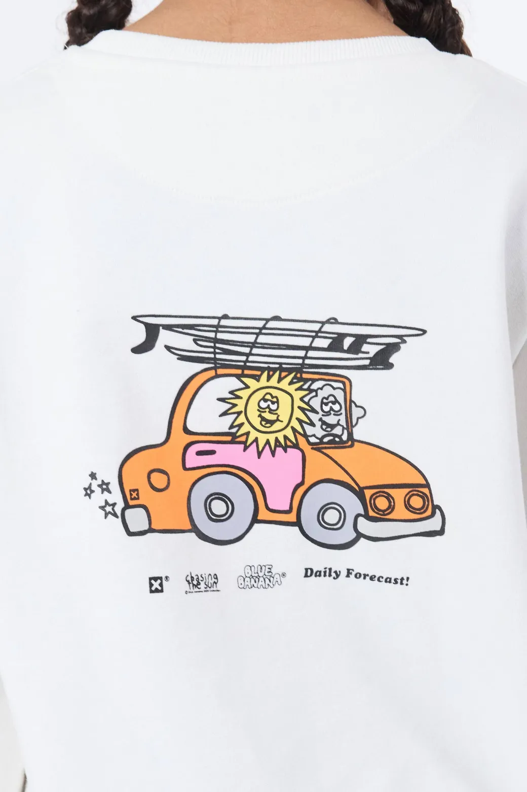 SUDADERA KIDS FORECAST BLANCO ROTO
