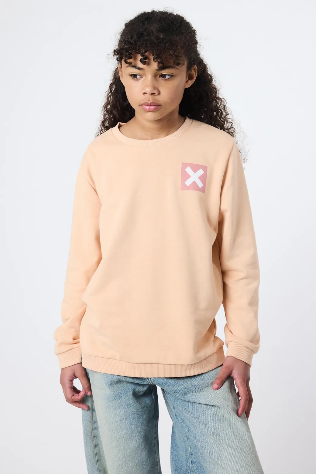 SUDADERA KIDS NATURE APRICOT