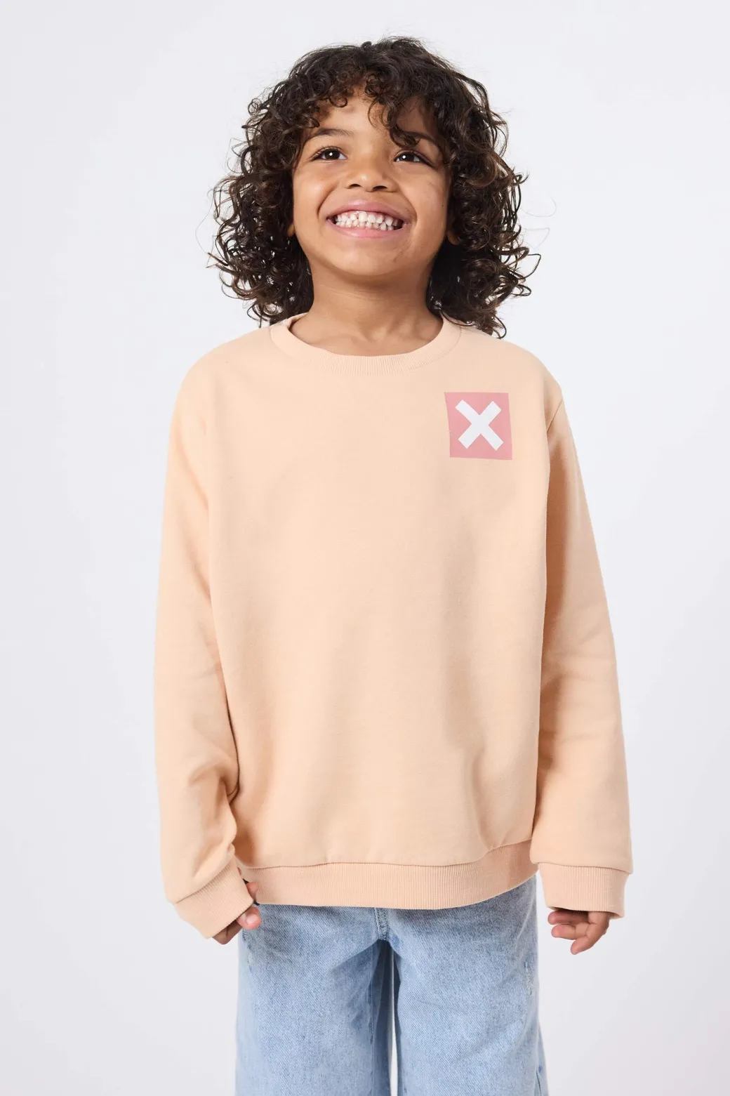 SUDADERA KIDS NATURE APRICOT