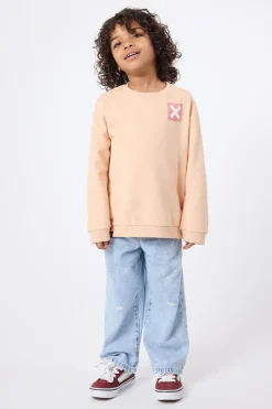 SUDADERA KIDS NATURE APRICOT