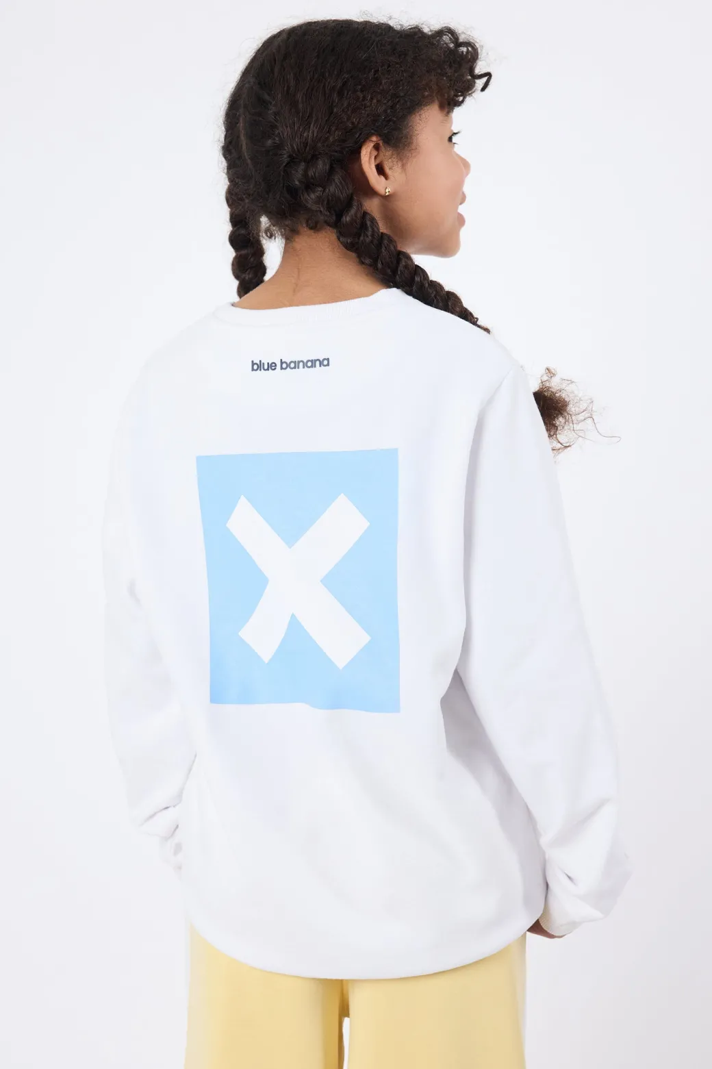 SUDADERA KIDS NATURE BLANCA
