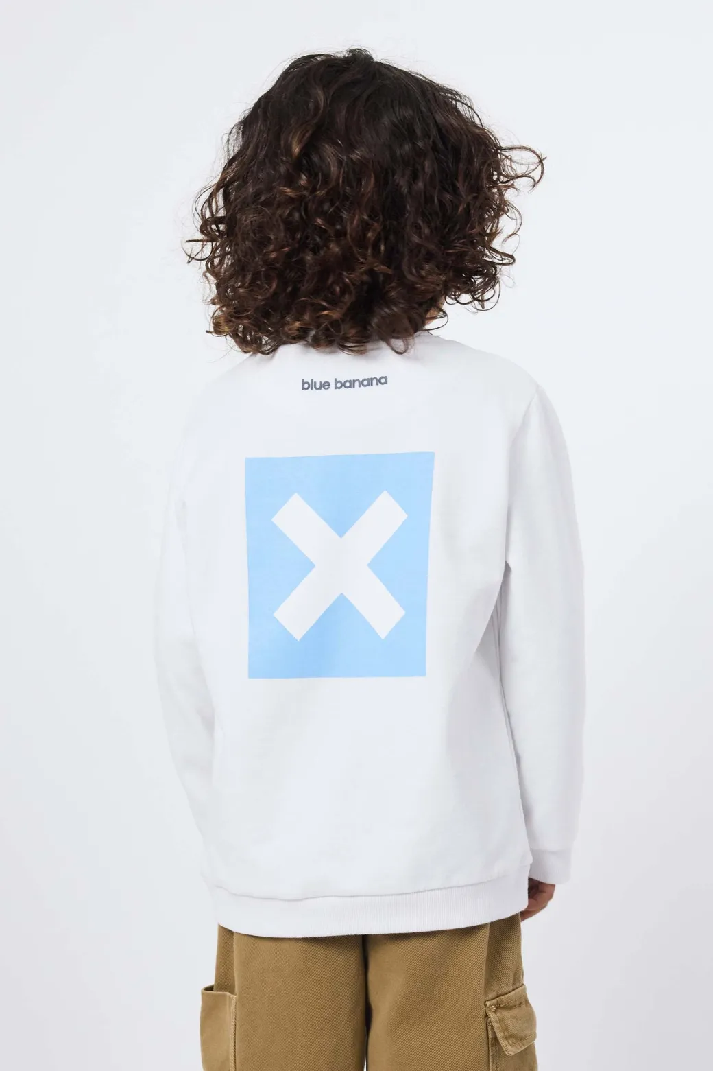 SUDADERA KIDS NATURE BLANCA