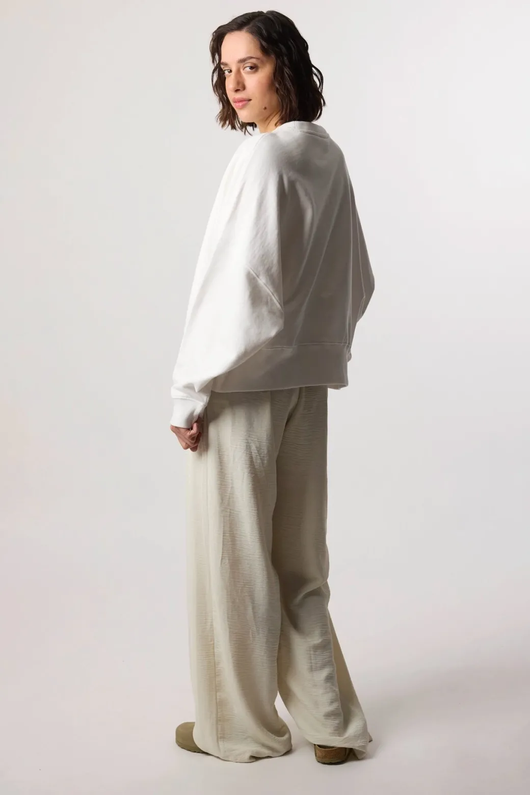 SUDADERA MUJER CLEAN BLANCA