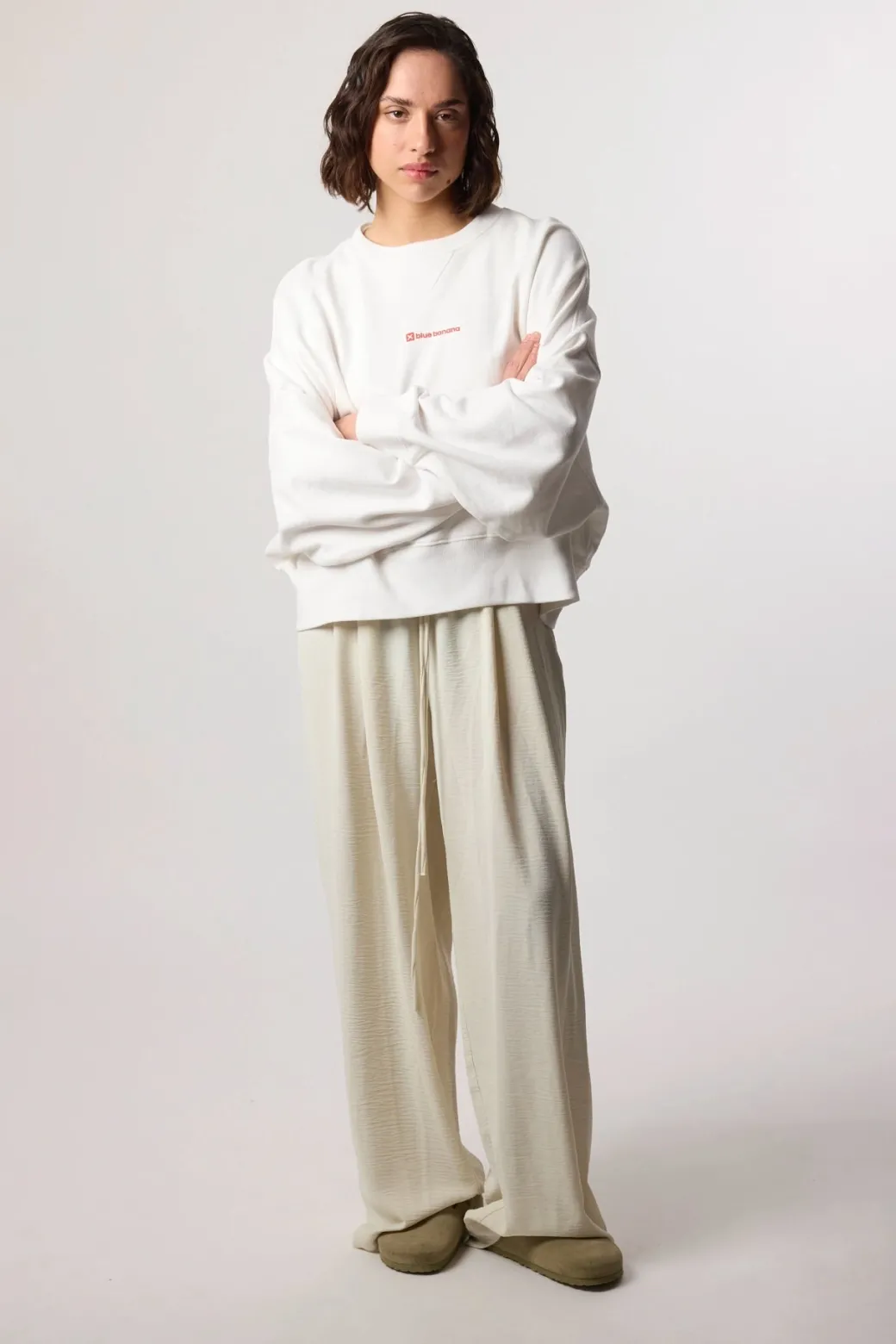 SUDADERA MUJER CLEAN BLANCA