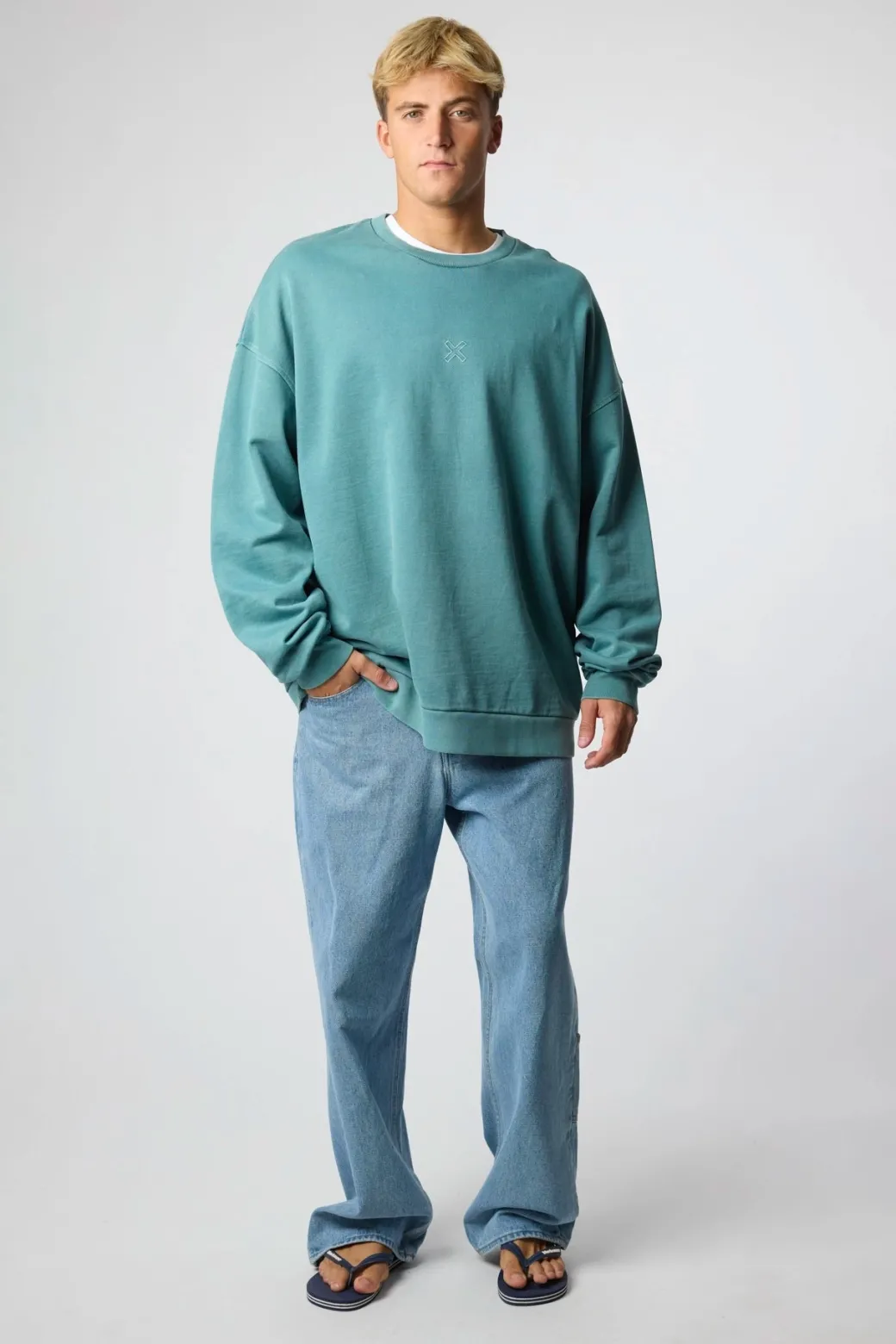 SUDADERA REEF AMAZON GREEN
