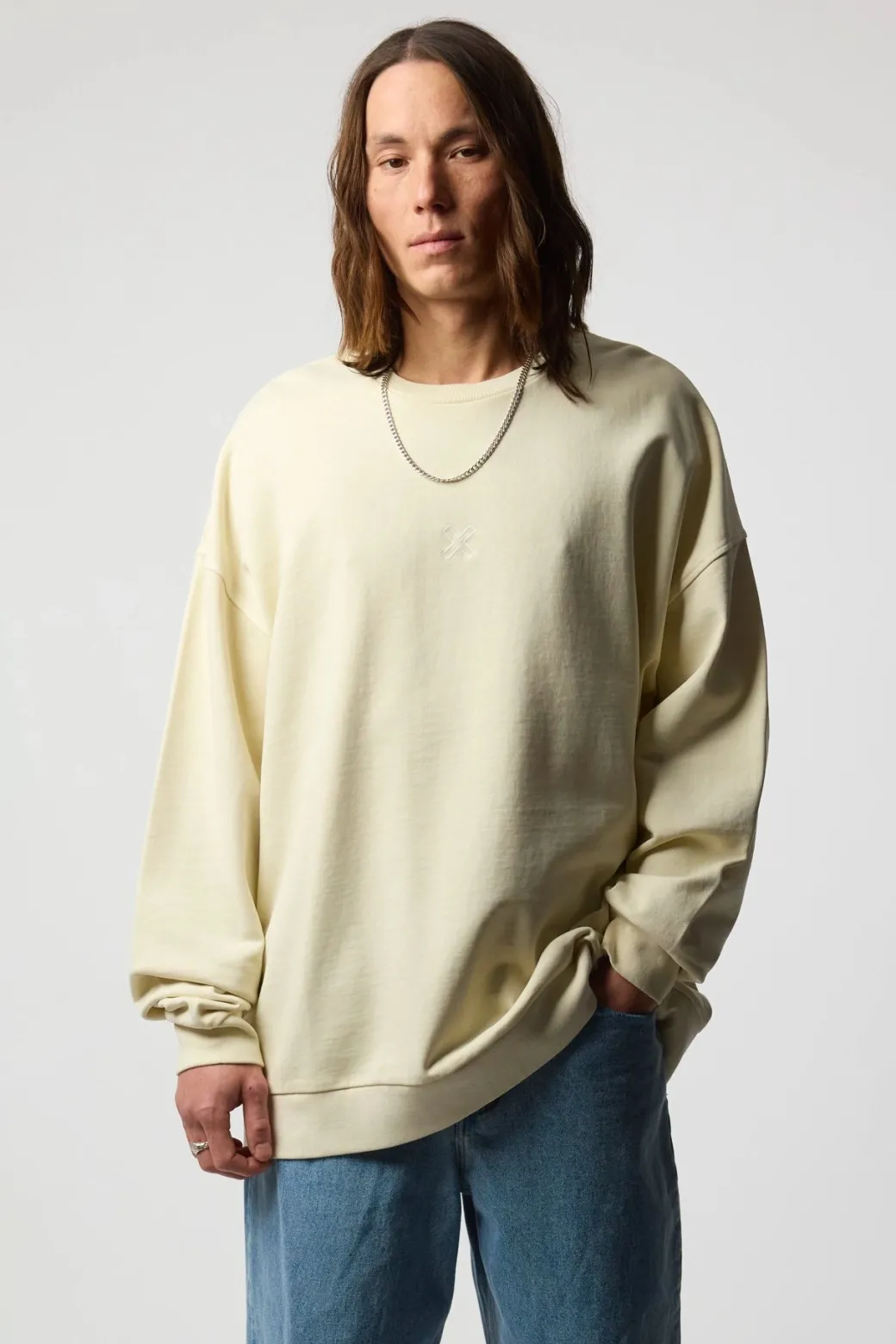 SUDADERA REEF CREMA