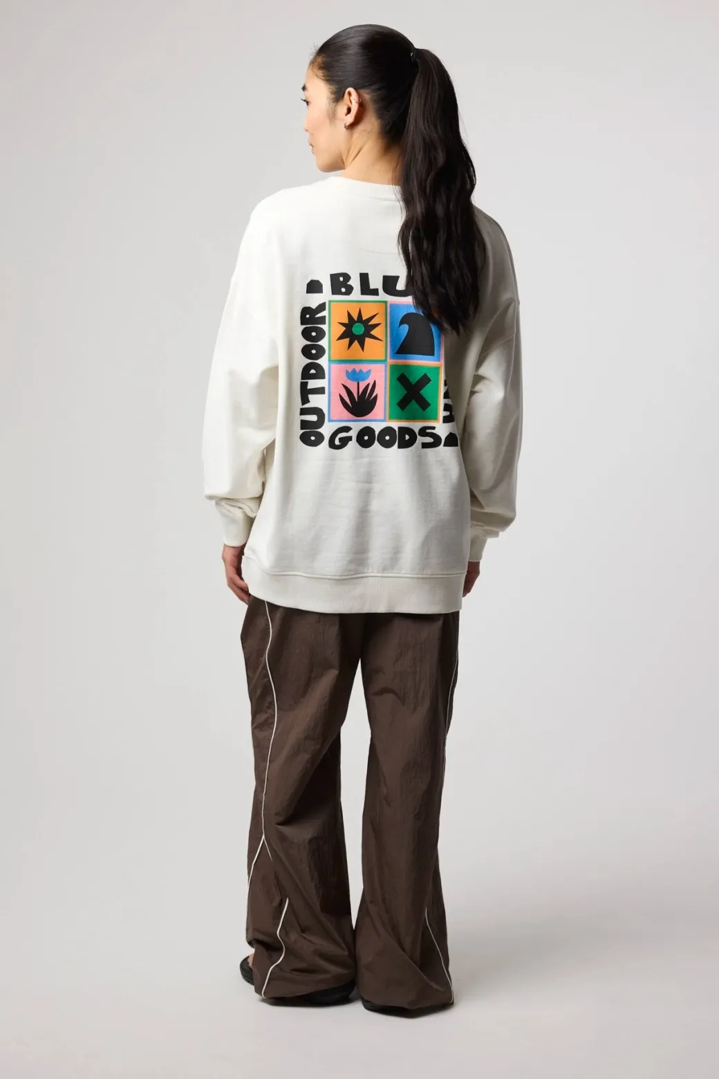 SUDADERA SWING BLANCO ROTO