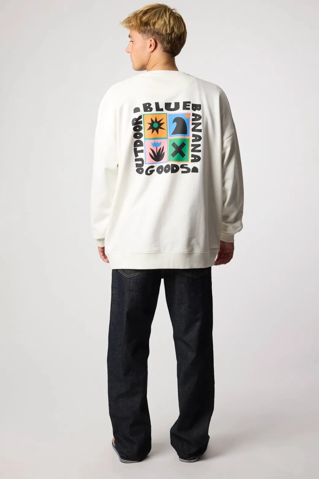 SUDADERA SWING BLANCO ROTO
