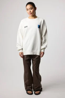 SUDADERA SWING BLANCO ROTO