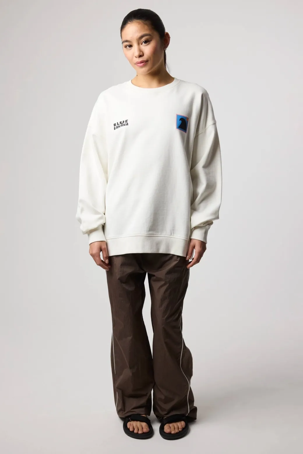 SUDADERA SWING BLANCO ROTO
