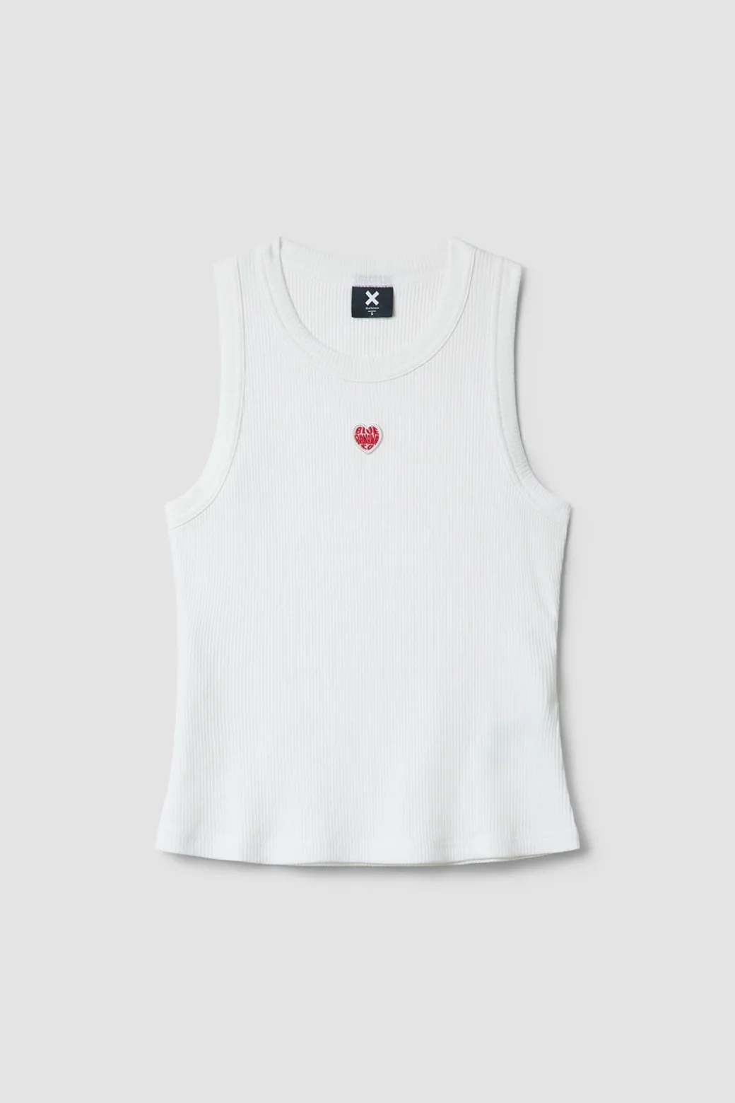 TOP TANK MUJER HEART BLANCO