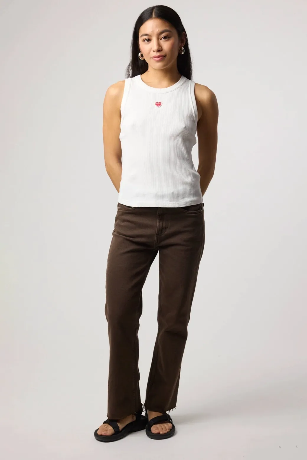 TOP TANK MUJER HEART BLANCO